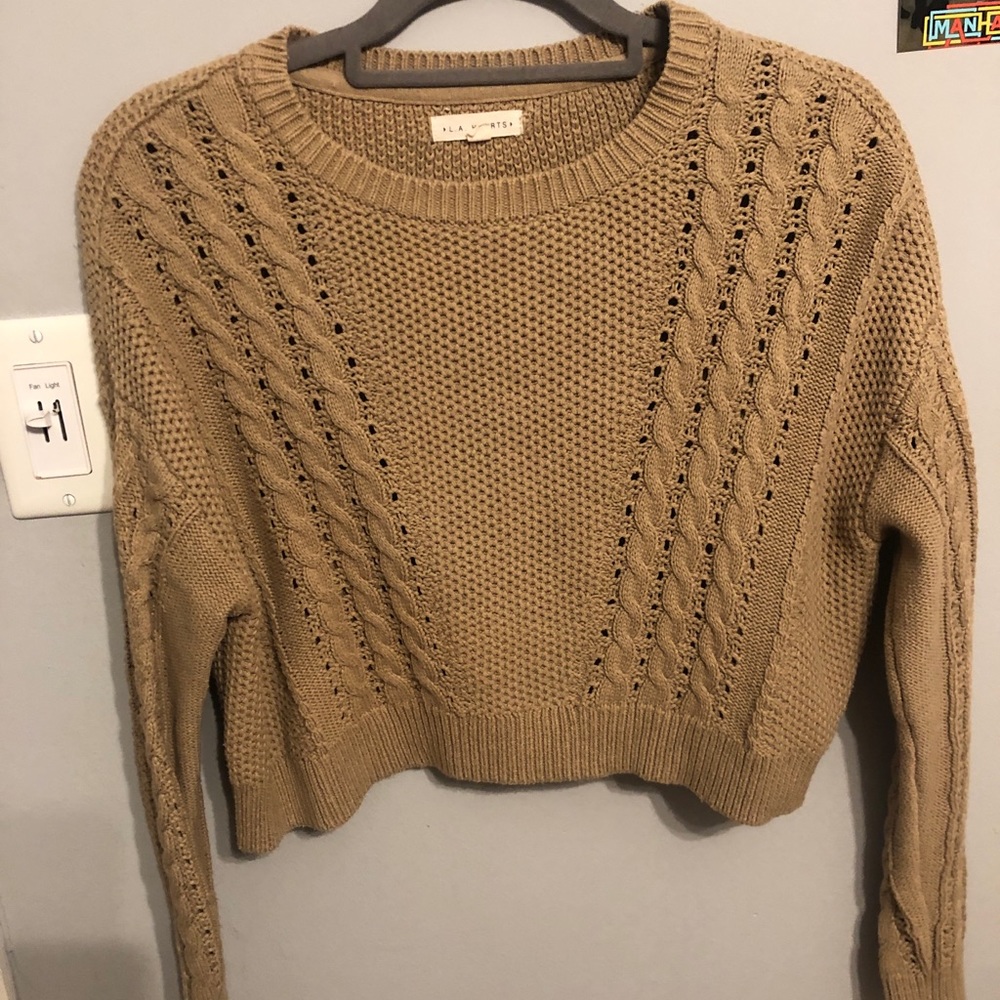 Cropped Knitted Sweater